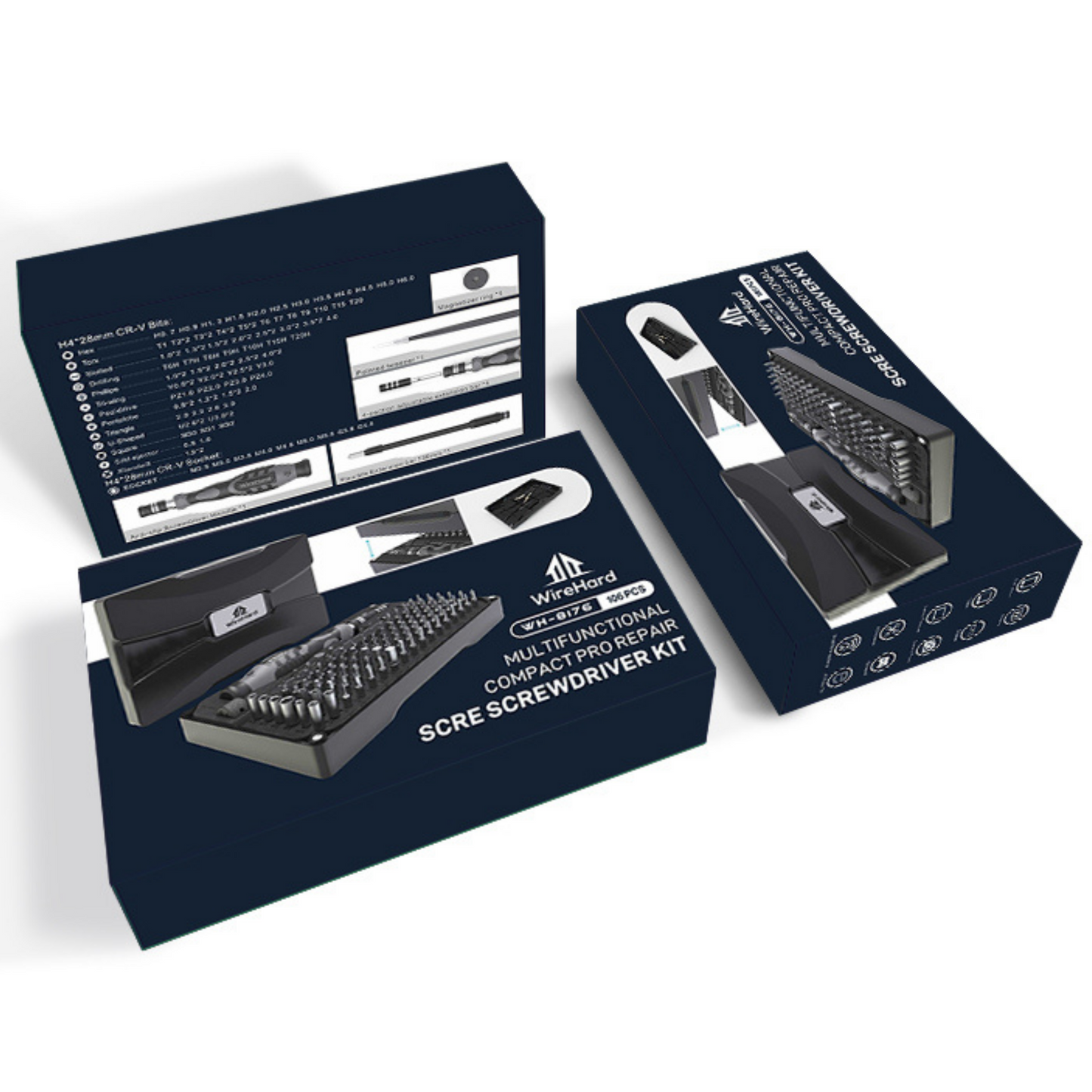 WIREHARD 106 in 1 Precision Screwdriver Set Computer iPhone Electronics Repair Tool Kit